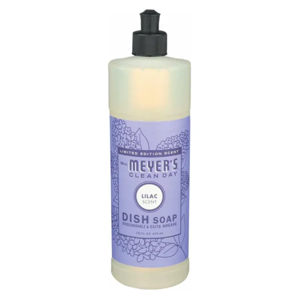 Mrs. Meyer's Clean Day Liquid Dish Soap, Lilac - 16 fl oz bottle