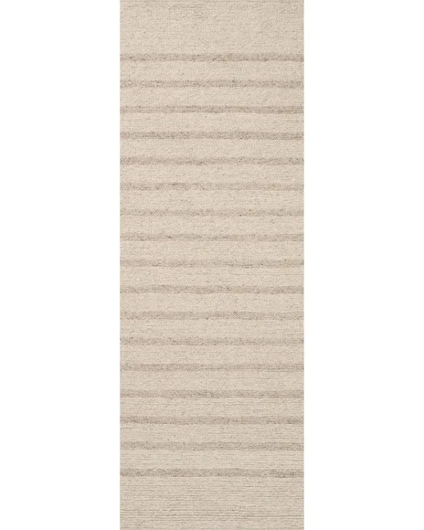 Magnolia Home by Joanna Gaines x Loloi 2'6" 7'6" Oatmeal/Sand Ashby ASH-01 Runner Area Rug