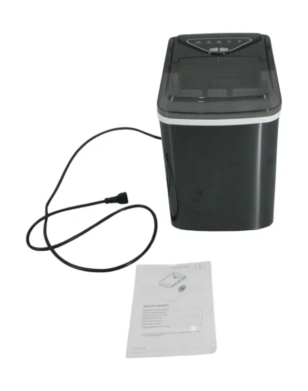 Specilite Ice Makers Countertop, Compact Ice Machine Maker, Self Cleaning - 26Lbs/24H, 9 Ice Cubes S/L in 6-8 Mins, Portable Icemaker with Ice Bag