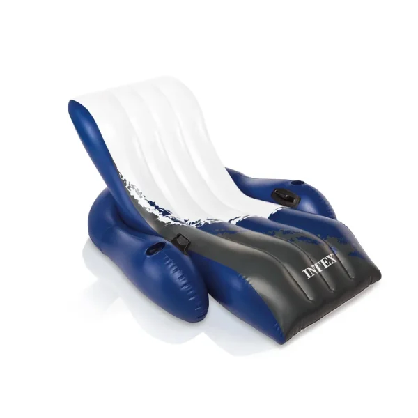 Intex Floating Lounge Pool Recliner Lounger with Cup Holders 58868EP