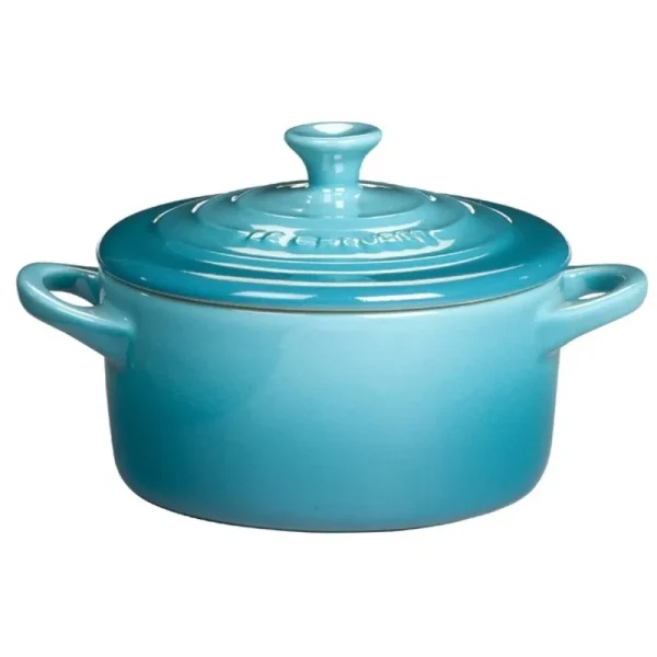 Le Creuset Stoneware Petite Round Casserole, 8-Ounce, Caribbean