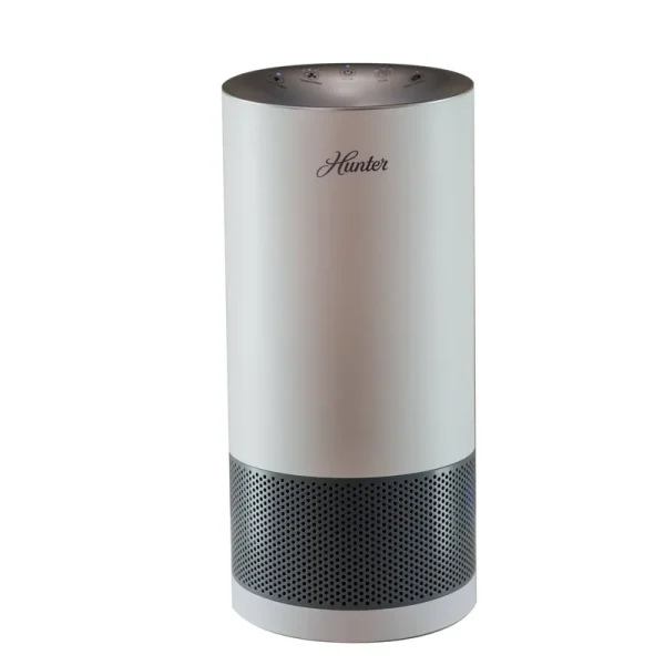 GENUINE Hunter HP400WHG Cylindrical Tower Air Purifier - White - Gray