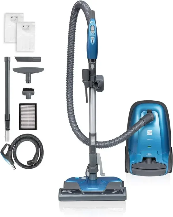 Kenmore BC3005 Pet Friendly Lightweight Bagged Canister Vacuum Cleaner with Extended Telescoping Wand, HEPA, 2 Motors, Retractable Cord, and 4