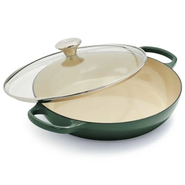 Le Creuset Buffet Casserole with Glass Lid, 3.5 Qt. , Exclusive Color: Artichoke