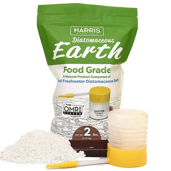 Harris Diatomaceous Earth Food Grade, 2 Pound with Powder Duster
