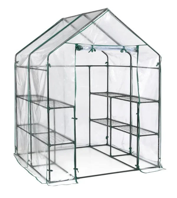 Miracle-Gro 4' 8" x 4' 8" x 6' 5" Mini Greenhouse