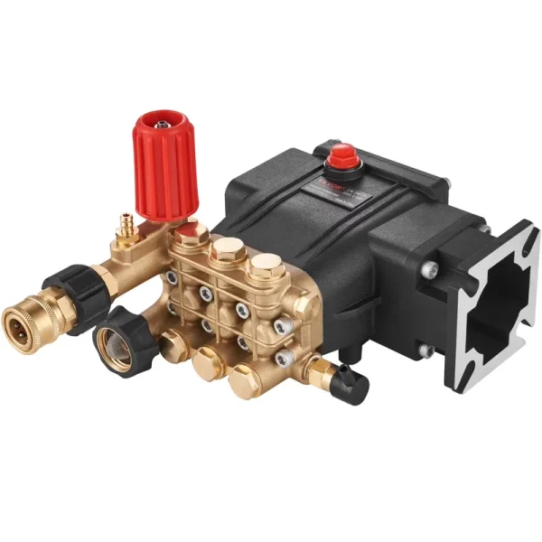VEVOR Pressure Washer Pump, 3/4" Shaft Horizontal Triplex Plunger, 3700 PSI, 2.5 GPM, Replacement Power Washer Pumps Kit, Parts Washer Pump, Compatible with Simpson Morflex Models 40224, 40225, 40226