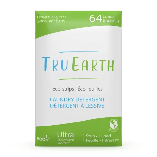 Tru Earth Laundry Detergent Strips Fragrance-Free - 64 Loads