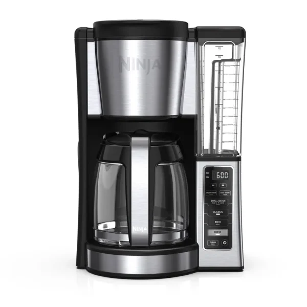 Ninja CE250 12-Cup Programmable Coffee Maker, Glass Carafe, Stainless Steel