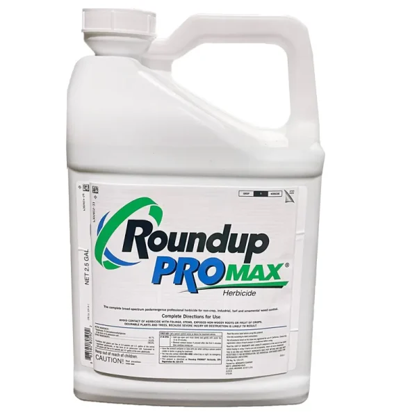 Roundup Pro Max Herbicide 2.5 Gallon- High Quality Glyphosate Monsanto