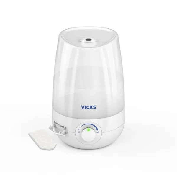Vicks VUL545 1 Gallon Filter Free Cool Mist Ultrasonic Humidifier, White