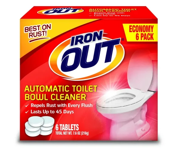 Iron Out Automatic Toilet Bowl Cleaner, 1 Pack, 6 Tablets