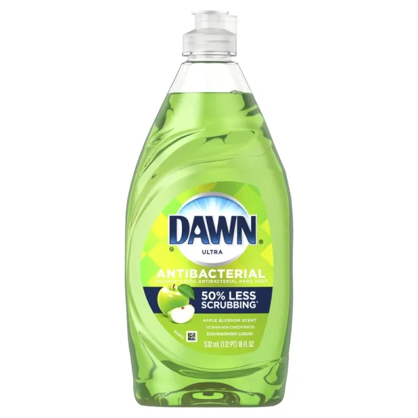 Dawn Ultra Antibacterial Liquid Dish Soap, Apple Blossom - 18 fl oz