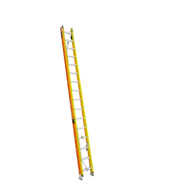 Werner GlideSafe Extension Ladder Fiberglass Tri Rung Type iA 32'