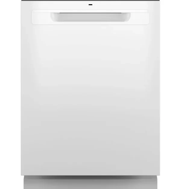 GE Top Control with Stainless Steel Interior Dishwasher with Sanitize Cycle