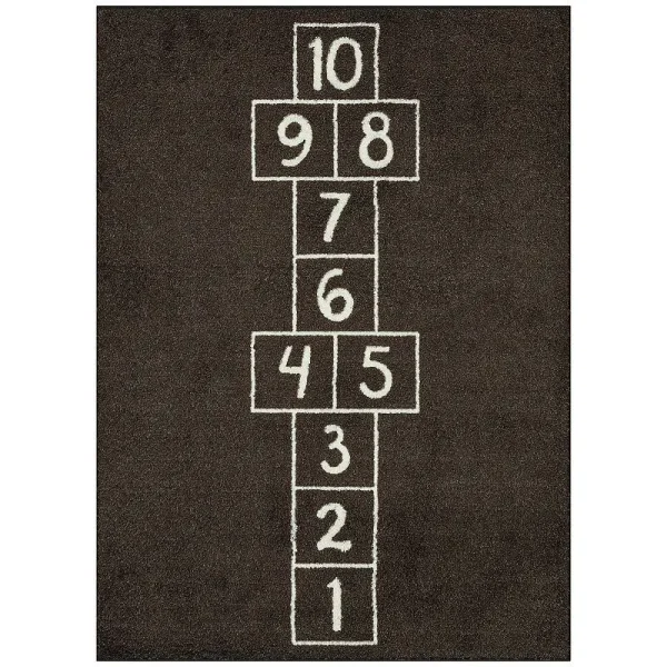 The Big One Kid's Hopscotch Are Rug - 4X5.5 ft