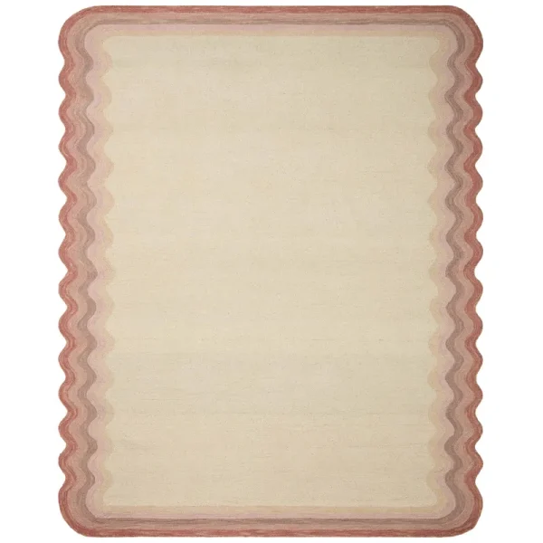 Justina Blakeney x Loloi Buena Onda BUE-01 Ivory Rose Rug - 2 ft 3 in x 3 ft 9 in