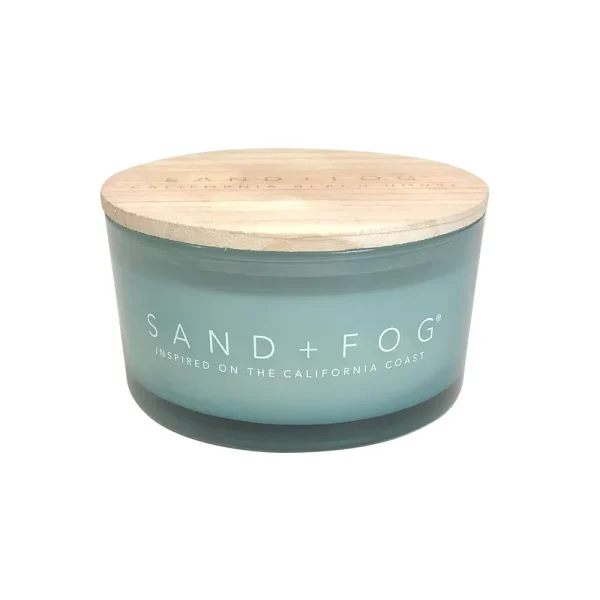 Sand + Fog Scented Candle-California Beach House-Additional Scents and Sizesÿ100% Cotton Lead-Free Wick-Luxury Air Freshening Jar Candles-Perfect