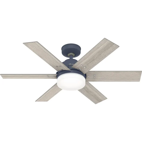 Hunter Pacer Ceiling Fan with LED Light - Indigo Blue - 44 in