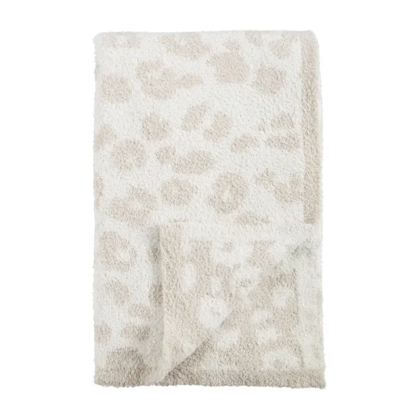 Cream Leopard Blanket