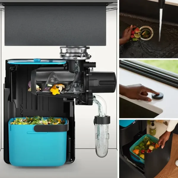 Garbage Disposal Composting System - No Odors, No Fruit Flies - Septic Friendly Garbage Disposal