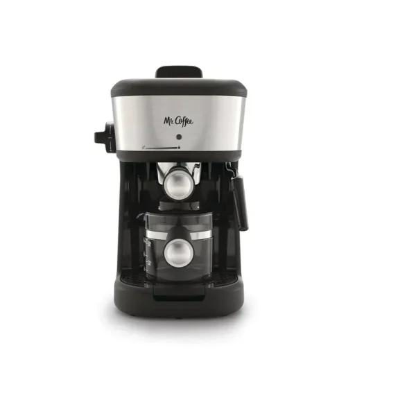 Mr. Coffee 4-Shot Steam Espresso, Cappuccino, and Latte Maker Black