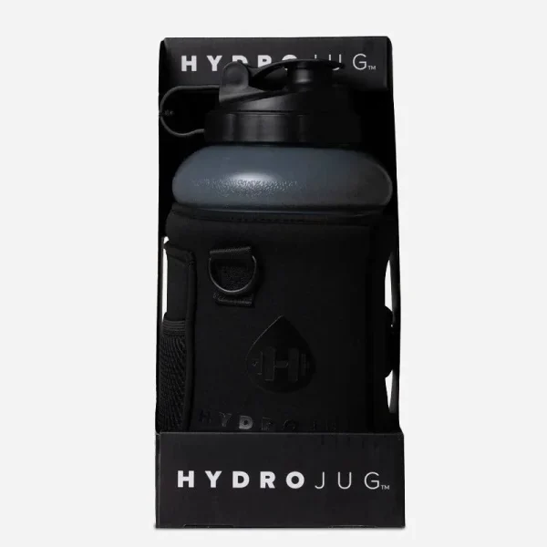 Hydrojug Bundle 73oz Jug w/ Sleeve & Straw (Charcoal Black)