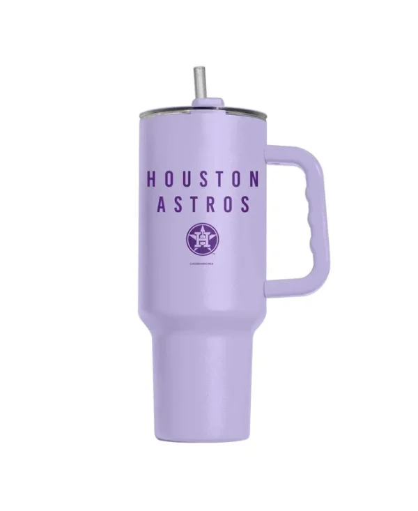 Logo Brands Houston Astros 40 oz Lavender Soft Touch Tumbler - Multi