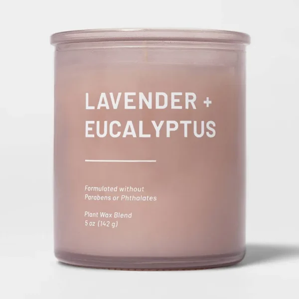5oz Glass Jar Lavender and Eucalyptus Candle - Project 62