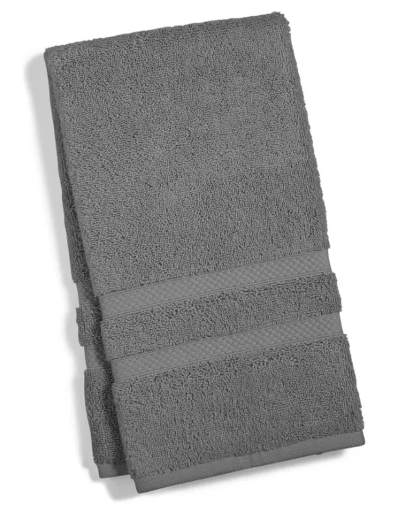 Charter Club 16" x 30" Elite Hygro Cotton Hand Towel, Created for Macy's , Sold Individually - Smoke
