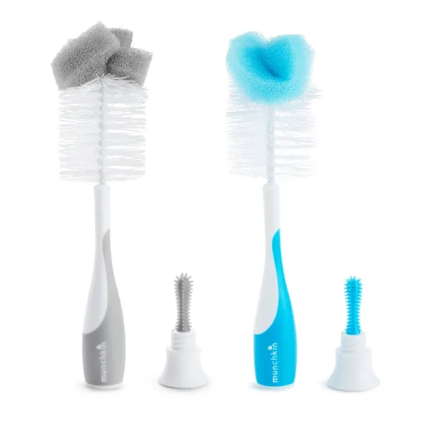 Munchkin Bottle & Nipple Brushes (Color Varies) - 2 pack