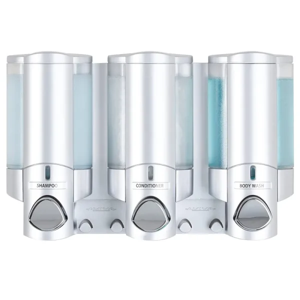 Better Living Products 76335-1 Aviva Three Chamber Dispenser, Satin