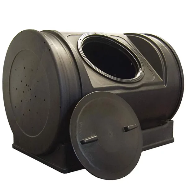 Good Ideas Compost Wizard Jr Outdoor Garden Compost Bin Container, Black