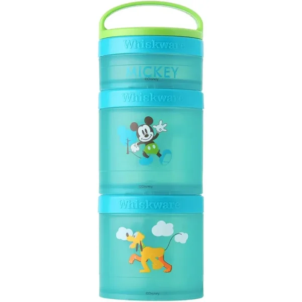 Whiskware Disney Stackable Snack Pack Containers - Mickey & Pluto