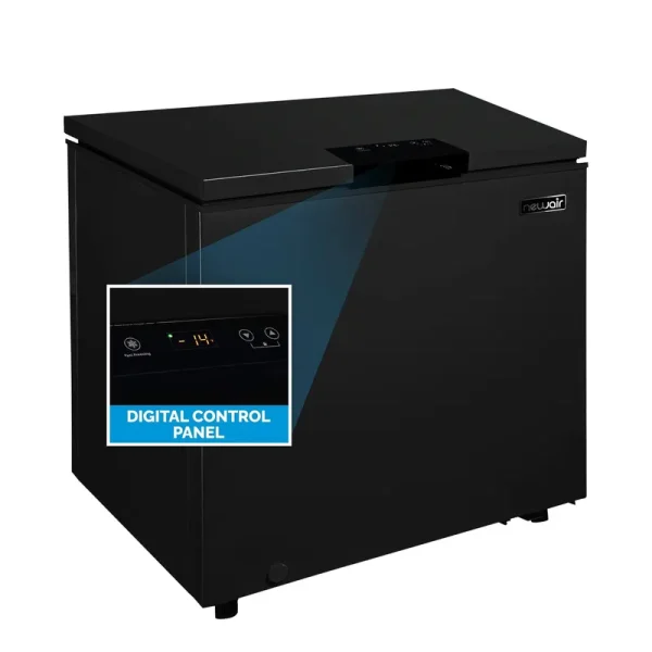 NewAir 5 Cu. ft. Mini Deep Chest Freezer and Refrigerator in Black with Digital Temperature Control, Fast Freeze Mode