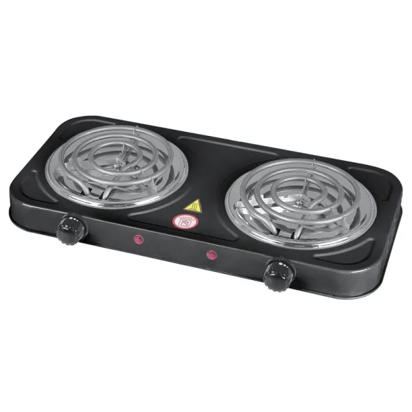 Emerald Sm-Stv-2681 Electric Double Burner - Black