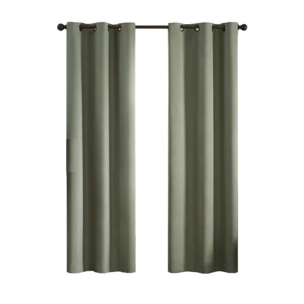 1pc 42"x63" Blackout Thermaback Microfiber Window Curtain Panel Green - Eclipse