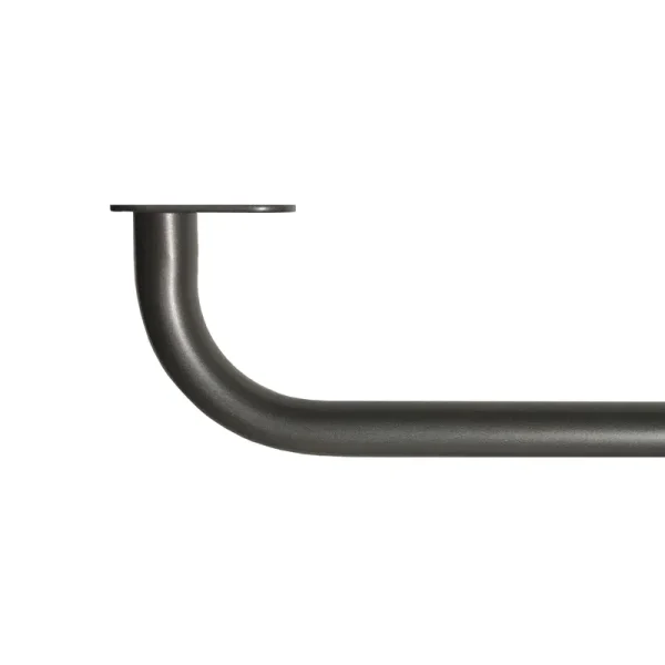 Mainstays 3/4 inch Diameter Pewter Room Darkening Wrap Around Curtain Rod, 30 inch-84, Size: 30 inch x 84 inch