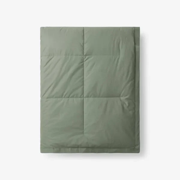 The Company Store Lacrosse Down Thyme 1-Size Throw Blanket, Green