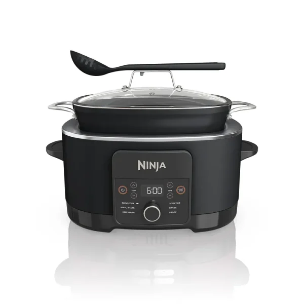 Ninja Mc1010 Foodi PossibleCooker Plus - Sous Vide & Proof 6-in-1 Multi-Cooker with 85 Quarts Slow Cooker Dutch Oven & More Glass Lid & in