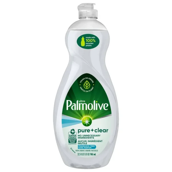 Palmolive Ultra Dish Liquid, Unscented, Pure + Clear - 32.5 fl oz