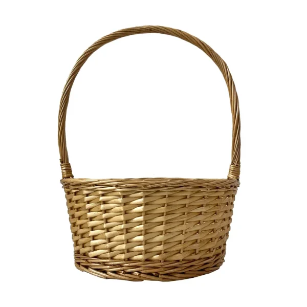 Large Round Natural Willow Basket by Ashland | 13" x 13" x 16.5" | Michaels