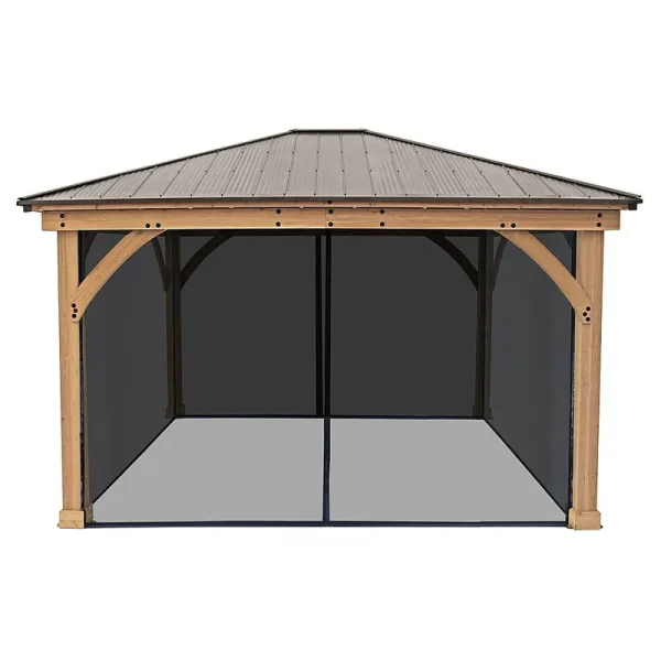 Yardistry 11' x 13' Meridian Gazebo Mosquito Mesh Kit