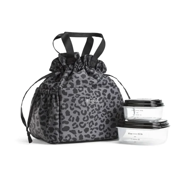 Fit & Fresh Cromwell Cinch Bag Lunch Kit Set