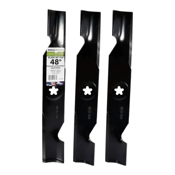 Maxpower 561735B 3-Blade Set for 48" Cut Poulan/Husqvarna/Craftsman