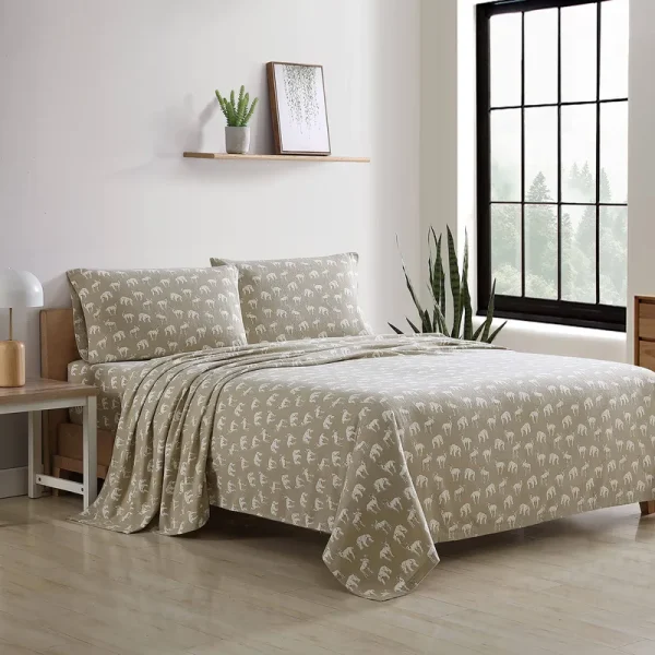 Eddie Bauer Buckhead Ridge Flannel Queen Sheet Set