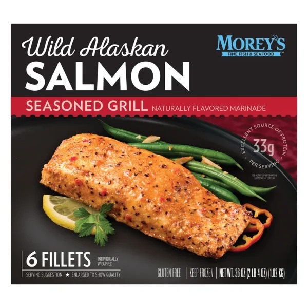 Morey'S Seasoned Wild Alaskan Salmon, 6 - Count
