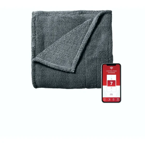 Sunbeam LoftTec Wi-Fi Connected Heated Blanket, King Size