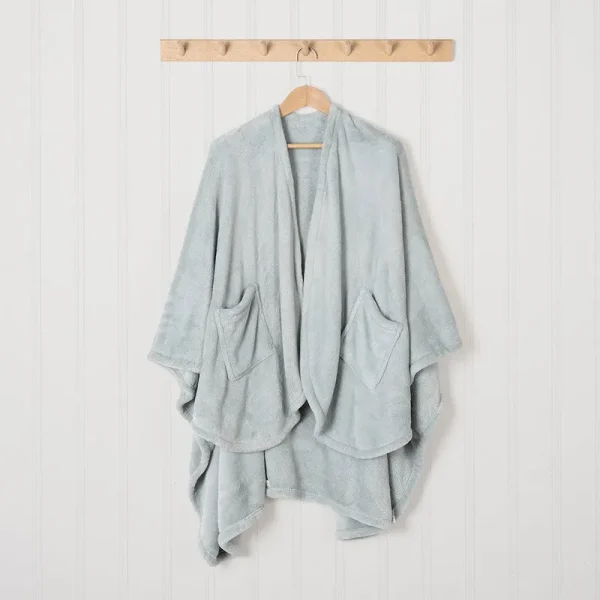 PrimaLush Cape Wrap | Loungewear | Berkshire Blanket and Home Co. Hazy Sky