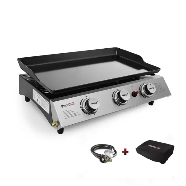 PD1300 3-Burner 26.400-BTU Portable Gas Grill Griddle. Outdoor Camping. Tailgating